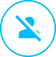 Person crossed out, indicating no extra staff